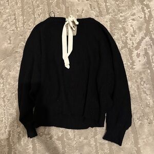 Zara knit sweater with tie on back sz Small